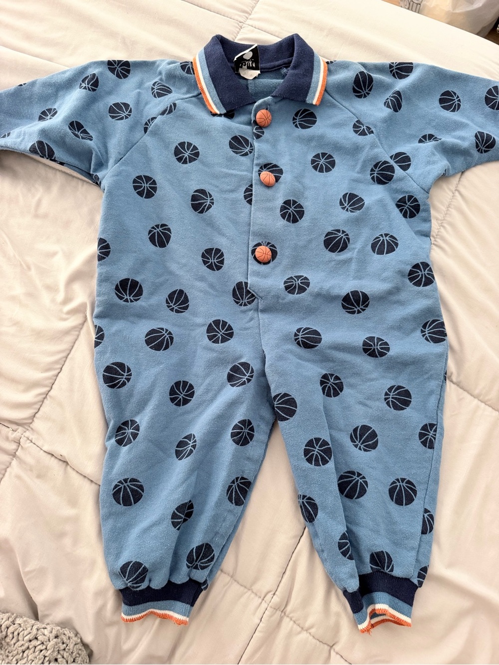 Vintage Hot Tot by Columbia baby Basketball jumpsuit/romper